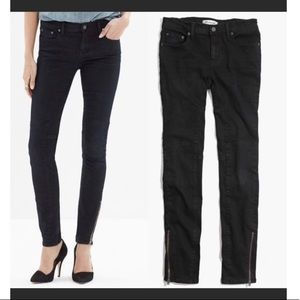 Madewell black skinny skinny jeans